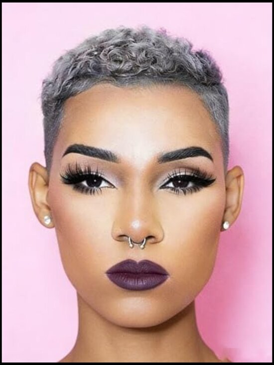 Short Pixie Cut Wig Heat Resistant Synthetic Adjustable Cap Curly Texture main image 4